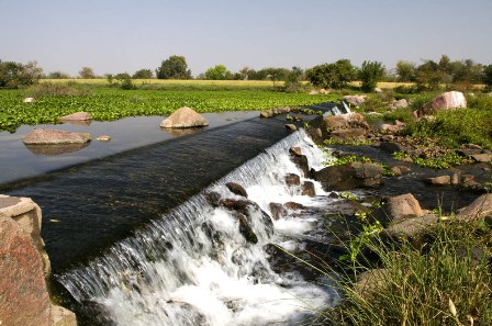 Water for life - check dam in Bundelkhand